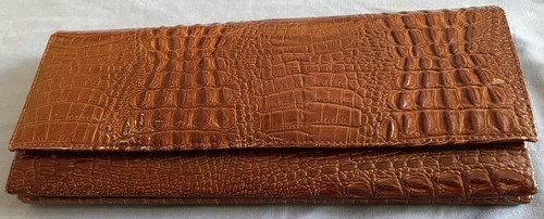 Vintage crocodile skin clutch - vintage,