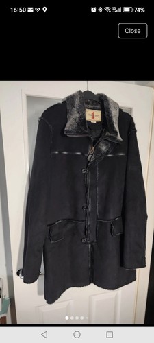 Nickelson mens black coat size - black,