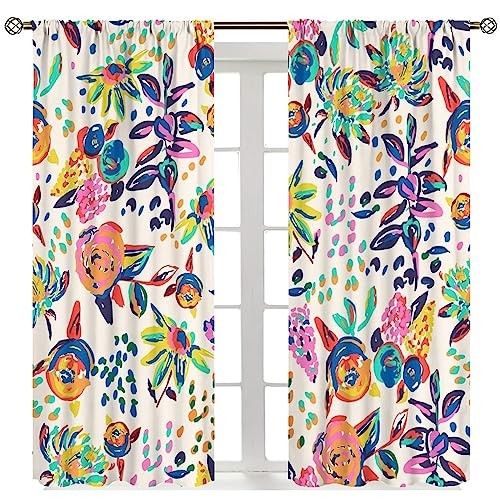 Floral print curtains for - print,