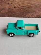 1955 Chevy Stepside Retro Pickup Truck Green Die Cast Model