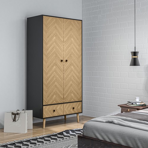 Homcom modern wardrobe cabinet - modern,