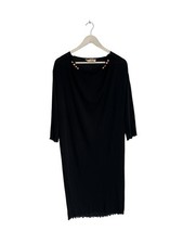 Vintage Zandra Rhodes 1980s Mesh Dress 3D Flower Trim Sheer Size 12 Designer