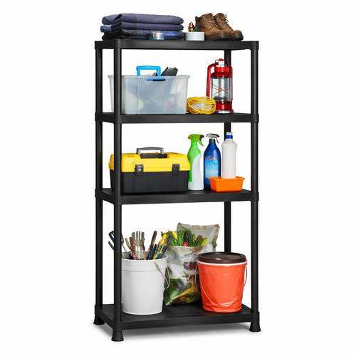 Tier black plastic storage - tier,