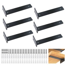 6X Heavy Duty Cast Iron Wall Mounted L Shaped Angle Shelf metal Bracket Support