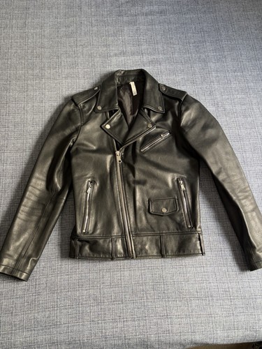 Zara man black lambskin - zara,