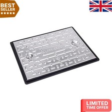 Durable 600 x 450mm Galvanised S/S 5T Manhole Cover & Strong PVC Frame