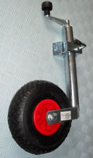 TRAILER JOCKEY WHEEL 48 MM PNEUMATIC COMPLETE WITH CLAMP