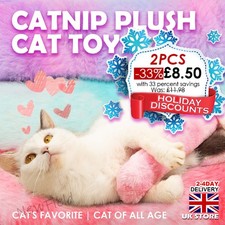 Catnip Plush Cat Toy Fish cat of all age Kicking Chewing Calming Interactive