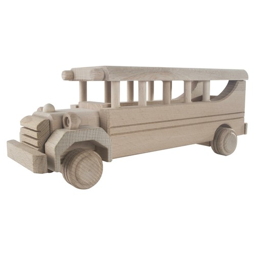 Wooden school bus - bus, coach