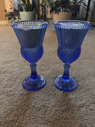 Vtg avon blue glass george - vtg,