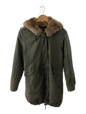 Woolrich Mod Coat With Liner/Xs/Polyester/Khk/1502265 12911