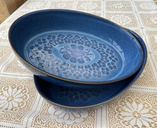 DENBY MIDNIGHT BLUE TWO OVAL