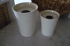 VINTAGE RETRO HORNSEA CONCEPT VASE X 2 WITH INSET