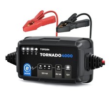 TOPDON TORNADO T4000C 12v 6v Smart Car Battery Charger Repair AGM GEL Lithium