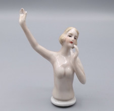 Antique Porcelain Half Doll -