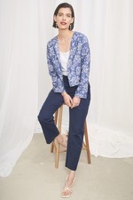 Seasalt Women's Regular Country Lane Linen Jacket Agapanthus Lino Lupin