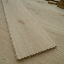 22CM Wide Oak Floorboards - Engineered Natural Wood Flooring - Unfinished ECH2N