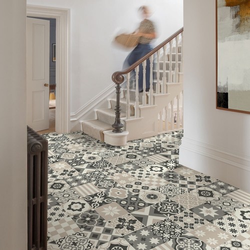 Vintage bohemian tile effect - tile,