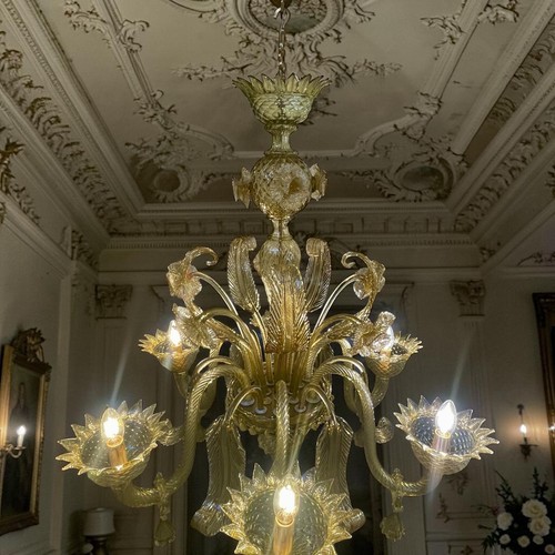 Large rococo murano chandelier - large,