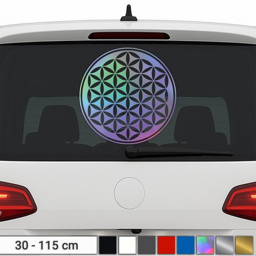 Flower life sticker yoga - life,