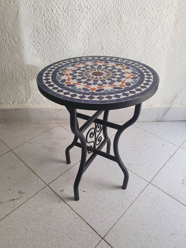 Moroccan multicolor round - moroccan,