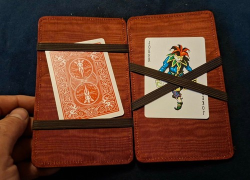 Vintage leather magic wallet - leather,