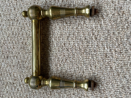 Vintage coal box handle brass - vintage,