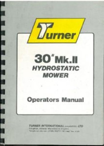 Turner walk behind mkii - 30",