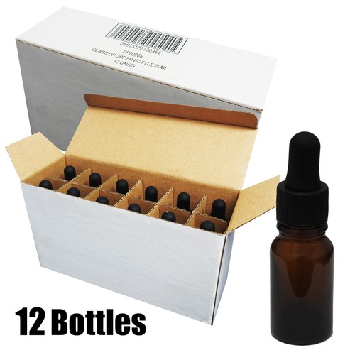 Full box 20ml amber - amber, glass