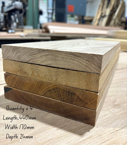 Planed oak hardwood - oak,