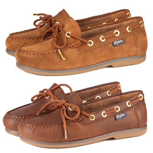 Ladies leather deck - ladies, shoes
