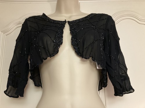 Black sequin shrug - shrug, /