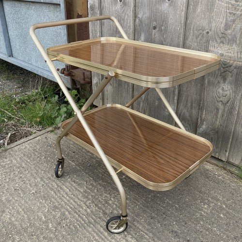 Vintage foldable drinks trolly - vintage,