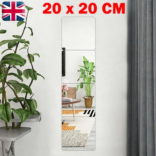 Mirror tile wall sticker - mirror,