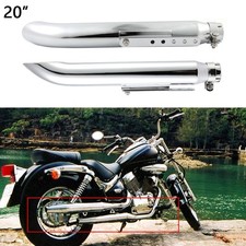 2pcs 20" Exhaust Muffler Pipe Silencers For Suzuki Intruder VL125 VL800 VL1500