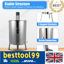 Electrical Honey Extractor 4 Frames Stainless Steel HONEY SPINNER Bee Beehive