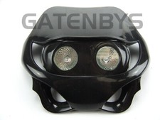 Motorcycle BLACK Headlight Enduro Custom For Zxr Cbf Gsxr Gsf Fzr  Streetfighter