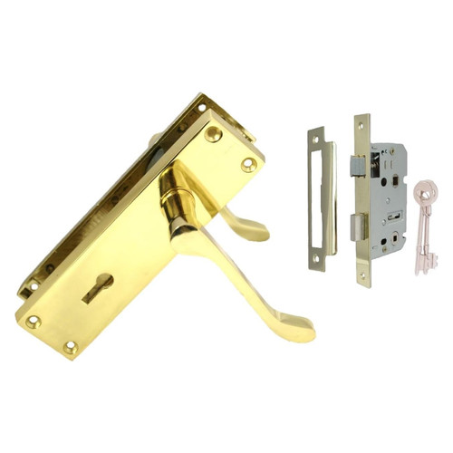 Lock door handles modern brass - door,