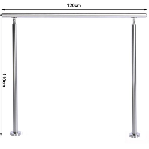 Stainless steel stair handrail - stainless,