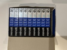 Maxell UDI 46 Blank Cassette Tapes X 9 New Sealed