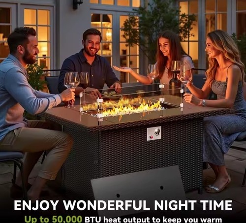 Outdoor propane gas fire - gas,