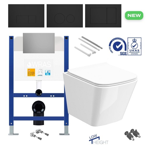 Rimless wall hung toilet - wall, &