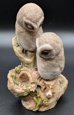 Vintage Teviotdale  PairTawny owls on stand 1988