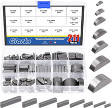 211Pcs Woodruff Key & round