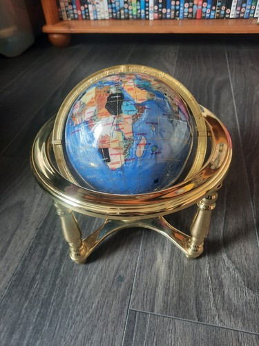 Vintage gemstone world globe - world,