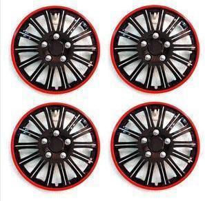 Black car wheel trims - 15",