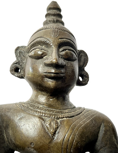 Antique bronze vishnu hindu - antique,