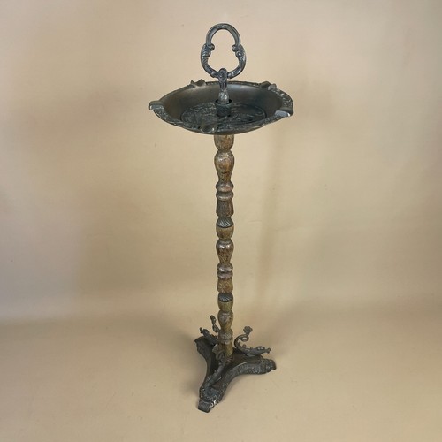 Vintage standing ashtray cast - standing,