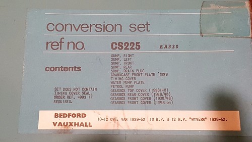 Conversion gasket set vauxhall - conversion,