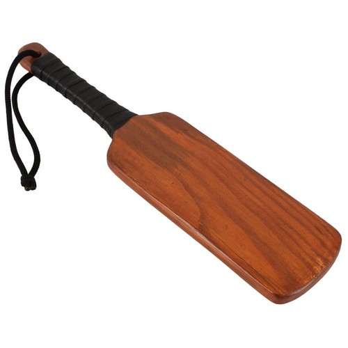 Leather wrapped spanker - leather,